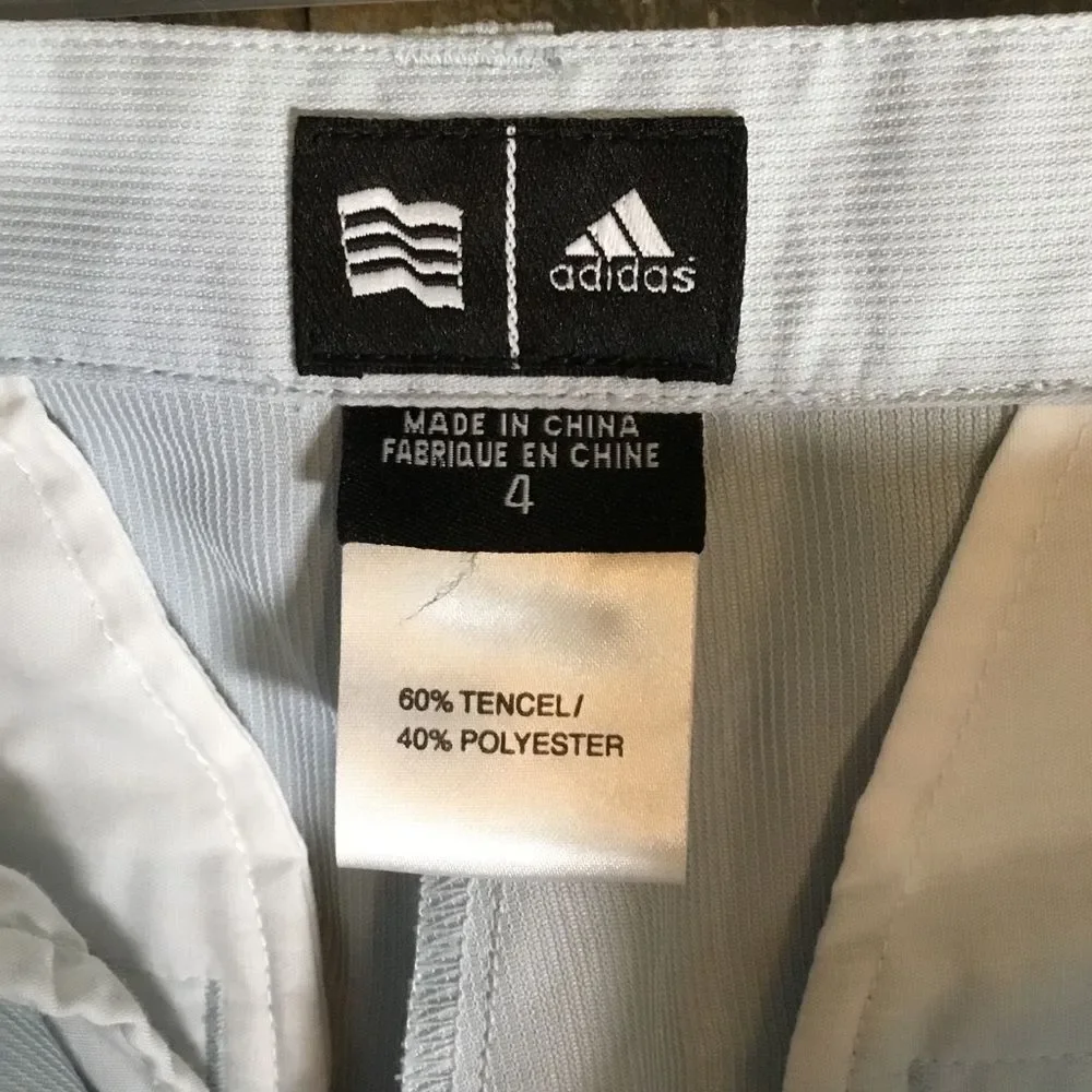 Adidas pleated golf shorts ladies size 4